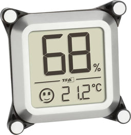 TFA Dostmann Humidore Thermo- en hygrometer Zilver