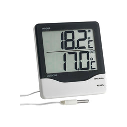 TFA Dostmann Kabelgebonden thermometer Zwart-wit