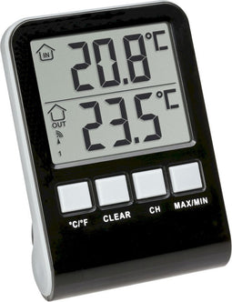 TFA Dostmann Palma Zwembadthermometer Zwart
