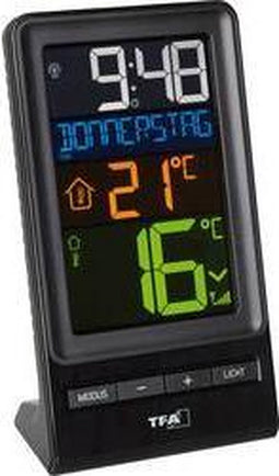 TFA Dostmann SPIRA Draadloze thermometer Zwart
