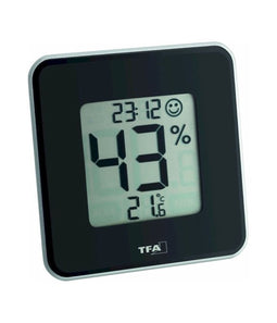 TFA Dostmann Style Thermo- en hygrometer Zwart