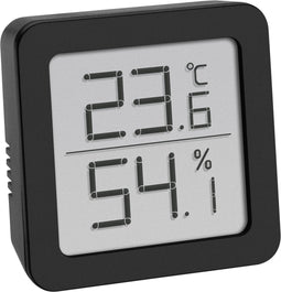 TFA Dostmann Thermo- en hygrometer Zwart