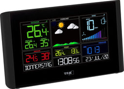 TFA Dostmann VIEW BREEZE 35.8001.01 WiFi-weerstation Verwachting voor 7 dagen (alleen met WiFi) Aantal sensoren max.: 5