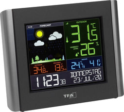 TFA Dostmann VIEW METEO 35.8000.01 WiFi-weerstation Verwachting voor 12 uur Aantal sensoren max.: 1
