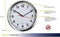 TFA Silent Brushed Aluminium 22 cm klok