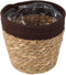 Goed & Groen - Mand Saga stro (bruin) - ↨ 17cm - Potmaat 19 - Exclusieve Kwaliteit Bloempotten - Bloem Pot - Bloempotten - Sfeer - Interieur