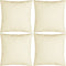 vidaXL - Sierkussens - 4 - st - 50x50 - cm - stof - crèmekleurig