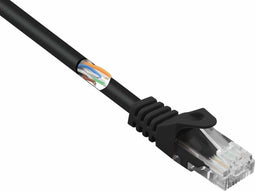 Renkforce RF-5044016 RJ45 Netwerkkabel, patchkabel CAT 5e U/UTP 10.00 m Zwart Snagless 1 stuk(s)