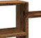 vidaXL - Wandschap - 129x18x42 - cm - bewerkt - hout - oud - houtkleurig