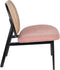 Zuiver Spike Loungestoel Naturel/Roze