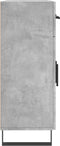 vidaXL - Dressoir - 69,5x34x90 - cm - bewerkt - hout - betongrijs
