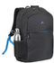 Rivacase Regent 8069 - Laptoptas - Vak voor tablet - Zwart Cyaan Monochrome