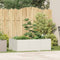 vidaXL - Plantenbak - 120x80x40 - cm - staal - wit