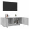 vidaXL - Tv-meubel - 100x35x40 - cm - bewerkt - hout - grijs - sonoma - eikenkleurig