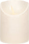 Anna's Collection Stompkaars - LED - parel creme - H10 cm - bewegende vlam - kaars