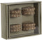 Servetring DKD Home Decor Natuurlijk Jute Mangohout 6 x 3 x 6 cm 4 Onderdelen