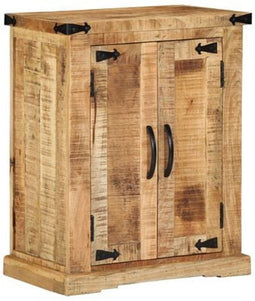 vidaXL - Dressoir - 55x35x70 - cm - Massief - Houten - Ruw - Mango