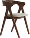 Alosno eetkamerstoel - hout bruin+beige