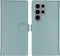 Selencia Samsung Galaxy S24 Ultra - Echt Lederen Bookcase - 3 Pashouders - Air Blue