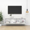 vidaXL - Tv-wandmeubel - 37x37x142,5 - cm - bewerkt - hout - wit