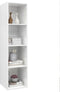 vidaXL - Tv-wandmeubel - 37x37x142,5 - cm - bewerkt - hout - hoogglans - wit