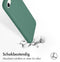 Accezz Liquid Silicone Backcover - iPhone SE (2022 / 2020) / 8 / 7 - Schokabsorberend - Groen