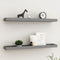 vidaXL - Wandschappen - 2 - st - Loggia - 80x15x4 - cm - MDF - grijs