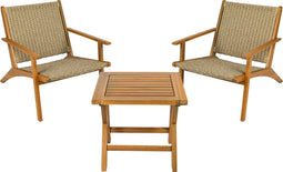 Niceey Luxe Tuinset - Tuinmeubel - 3 Delig - Acacia Hout