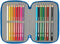 Safta Superman - Gevuld etui - 37 stuks - 19.5 x 12.5 x 5.5 cm - Blauw