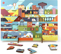 Houten Design Puzzel 'Dag' - Kars en Boom