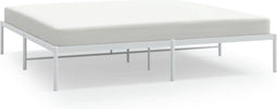 vidaXL - Bedframe - metaal - wit - 180x200 - cm