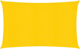 vidaXL - Zonnezeil - 160 - g/m² - rechthoekig - 4x6 - m - HDPE - geel