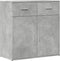 vidaXL - Dressoir - 79x38x80 - cm - bewerkt - hout - betongrijs