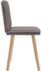 vidaXL - Eetkamerstoelen - draaibaar - 2 - st - stof - taupe