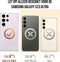 Podec Samsung Galaxy S23 Ultra - Back Cover - Anti-Shock Case met Kickstand Ring - Zwart