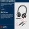 Poly Blackwire 8225 - USB-C Headset - Noise Cancelling Microfoon - Zwart