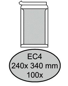 Bordrug Envelop EC4 Wit
