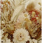 SVJ Droogbloemen Sierkussen - 45x45 cm - Fluweel - Beige - Set van 2