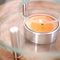 Theepot rechaud - warmhoudplaat - glas - D12 x H4 cm