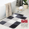 Dutch House Bidetmat Brest - Bidetmat 60x60cm - Grijs - Antislip - Badmatten - Anti Slip Douchemat - Badkamer Mat - Snel Absorberend - Snel Drogende Badmat - Bidetmat - WC mat - Toiletmat voor hangend toilet