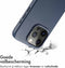 Accezz iPhone 15 Pro - MagSafe Leather Backcover - Echt leer - Donkerblauw