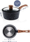 Westinghouse Steelpan - Ø 20 cm - Inductie - PFOA-vrij - Inclusief Deksel - Zwart Marmer