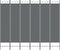 vidaXL - Kamerscherm - met - 6 - panelen - 240x200 - cm - stof - antracietkleurig