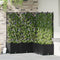 vidaXL - Tuinplanter - met - Trellis - 5 - stuks - Zwart - 120x120x143 - cm
