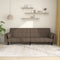 vidaXL - Slaapbank - 2-zits - met - 2 - kussens - stof - taupe