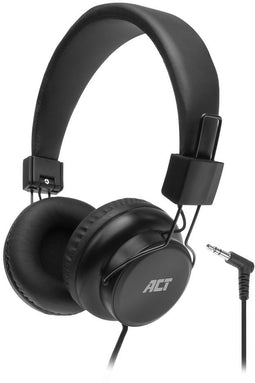 ACT AC9300 - Opvouwbare stereo hoofdtelefoon - Draaibare oorschelp - Zwart