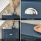 SoBuy FSR78-B - Schoenenkast - 2 kleppen 4 planken - Blauw 54x82x24cm