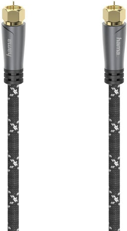 Hama 00205079 - Coaxiale kabel - 500 cm - Grijs Zwart