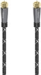 Hama 00205079 - Coaxiale kabel - 500 cm - Grijs Zwart