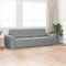 vidaXL - Vloersofa - Bed - 2-in-1 - Lichtgrijs - 245x150x60,5 - cm - Stof